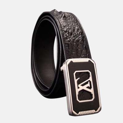 Louis vuitton 2019 Mens Box Initial Logo Leather Belt - 루이비통 남성 박스 이니셜 로고 버클 레더 벨트 Lou0770x.Size(5.0cm).2컬러(블랙은장/브라운금장)
