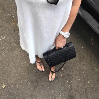 Chanel  2019 Ladies CC Logo Strap Fliip-flap  Sandals - 샤넬 2019 여성 신상 CC 로고 스트랩 필립플랩 샌들 Cnl0245x.Size(225 - 255).블랙