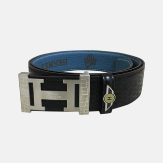 Hermes 2019 Mens Business Initial Logo Reversible Leather Belt - 에르메스 남성 비지니스 이니셜 로고 양면 가죽 벨트 Her0161x.Size(3.8cm).블랙은장