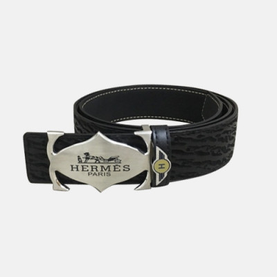 Hermes 2019 Mens Business Initial Logo Reversible Leather Belt - 에르메스 남성 비지니스 이니셜 로고 양면 가죽 벨트 Her0164x.블랙은장