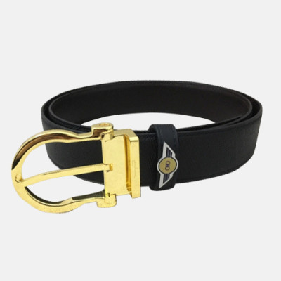 Salvatore Ferragamo 2019 Mens Classic Buckle Leather Belt - 살바토레 페라가모 남성 클래식 버클 레더 벨트 Fer0215x.Size(3.5cm).블랙금장