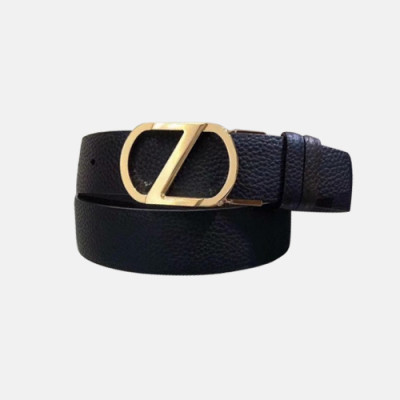 Ermenegildo Zegna 2019 Mens Business Reversible Leather Belt - 에르메네질도 제냐 남성 비지니스 양면 레더 벨트 Zeg0076x.Size(3.5cm).블랙금장