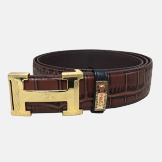 Hermes 2019 Mens Business Signature Logo Leather Belt - 에르메스 남성 비지니스 시그니처 로고 가죽 벨트 Her0194x.Size(3.8cm).브라운금장