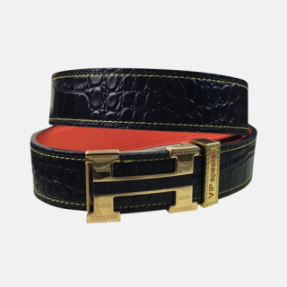 Hermes 2019 Mens Business Signature Logo Leather Belt - 에르메스 남성 비지니스 시그니처 로고 가죽 벨트 Her0205x.Size(3.8cm).블랙금장