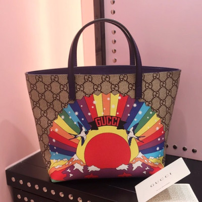 Gucci Supreme Mini Tote Bag,21CM - 구찌 수프림 여성용 토트백 410812,GUB0500,21CM,브라운