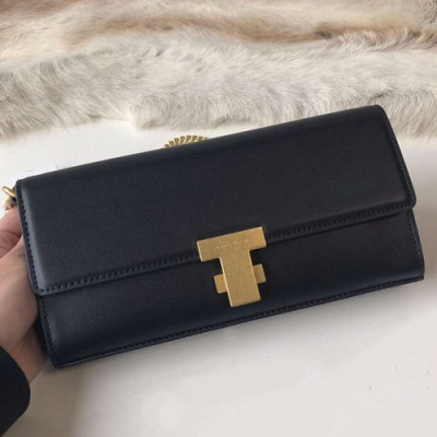 Tory Burch Leather Black Juliette Chain Shoulder Bag,24cm - 토리버치 레더 블랙 줄리엣 체인 숄더백 TBB0207,24cm