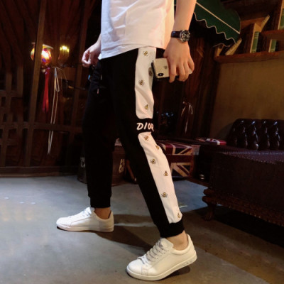 Dior 2019 Mens Logo Cotton Training Pants - 디올 남성 로고 코튼 트레이닝 팬츠 Dio0154x.Size(m - 4xl).블랙
