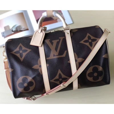 Louis Vuitton Keepall PVC Bag,45/50cm - 루이비통 키폴 PVC 남여공용 여행가방,M41418,LOUB1107,45/50cm,브라운