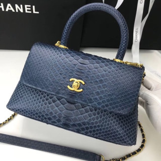 Chanel 2019 Chain Handle Shoulder Bag,29CM - 샤넬 2019 체인 핸들 숄더백,CHAB0661,29CM,네이비