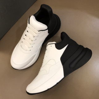 Alexander McQueen 2019 Couple New Oversol Sneakers Black/White - 알렉산더맥퀸 2019 커플 오버솔 스니커즈 Qeen0060x.Size (225 - 270).블랙