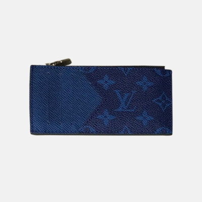 Louis Vuitton 2019 Discovery Pochette Card Holder M30270 - 루이비통 남여공용 디스커버리 포쉐트 카드 홀더 LOUW0048.Size(14.5cm).블루