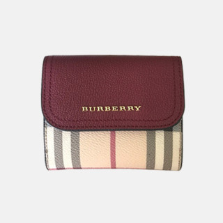 Burberry 2019 Leather Wallet - 버버리 레더 반지갑 BURW0020.Size(11CM).와인