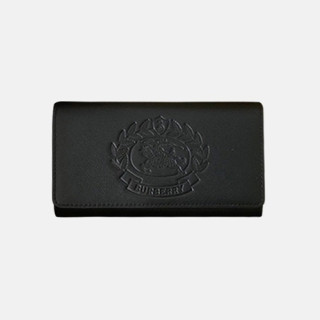 Burberry 2019 Leather Wallet - 버버리 남여공용 레더 장지갑 BURW0035.Size(19CM).블랙