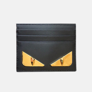 Fendi 2019 Leather Card Purse - 펜디 남여공용 레더 카드 퍼스 FENW0047.Size(10.5cm).블랙