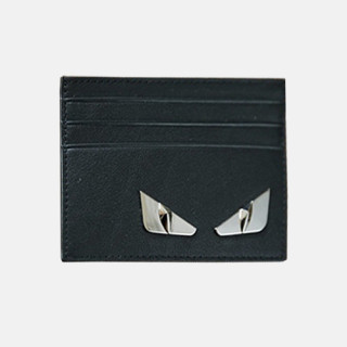 Fendi 2019 Leather Card Purse - 펜디 남여공용 레더 카드 퍼스 FENW0058.Size(10.5cm).블랙
