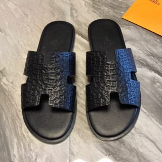 Hermes 2019 Mens Classic Oasis Leather Sandal - 에르메스 남성 클래식 오아시스 레더 샌들 Her0274x.Size(240 - 275).블랙