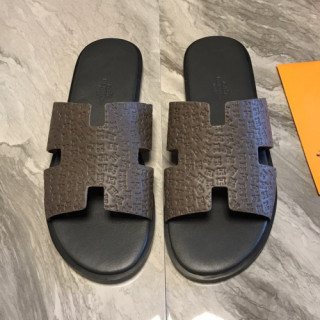 [특가세일]Hermes 2019 Mens Classic Oasis Leather Sandal - 에르메스 남성 클래식 오아시스 레더 샌들 Her0275x.Size(240 - 275).그레이