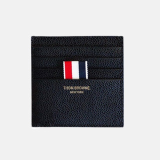 Thom Browne 2019 Leather Card Purse,10cm - 톰브라운 2019 레더 남여공용 카드 퍼스 TBW0013,10cm,블랙