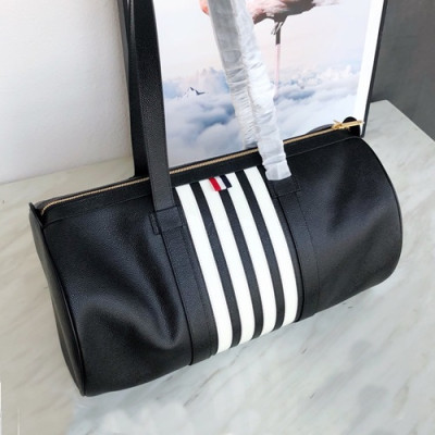 Thom Browne 2019 Leather Mens Bag ,45cm - 톰브라운 2019 레더 나일론 여행용가방 THOB0069,45cm,블랙