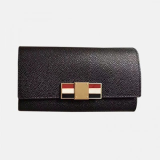 Thom Browne 2019 Leather Wallet,19cm - 톰브라운 2019 레더 여성용 장지갑 TBW0022,19cm,블랙