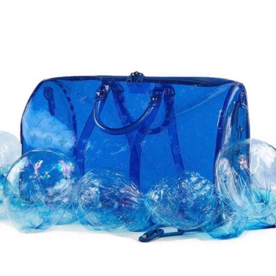 Louis Vuitton 2019 PVC Keepall Bandouliere Bag,50cm - 루이비통 2019 PVC 키폴 반둘리에 남여공용 여행가방,M53271,LOUB1275 ,50 cm,블루