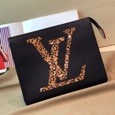 Louis Vuitton 2019 Women Clutch Bag,26cm - 루이비통 2019 여성용 클러치백 M47542,LOUB1284 ,26cm,블랙