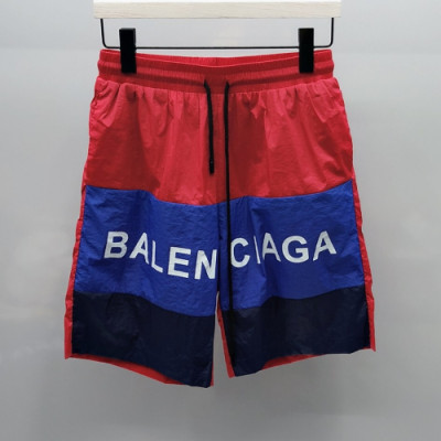 Balenciaga 2019 Mens Logo Training Half Pants - 발렌시아가 남성 로고 트레이닝 반바지 Bal0213x.Size(m - 3xl).레드
