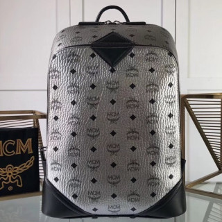 MCM 2019 Duke Nappa Back Pack,42cm - 엠씨엠 2019 듀크 나파 남성용 백팩 MCMB0161, 42cm,실버