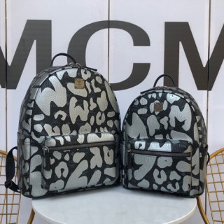 MCM 2019 Stark Visetos Back Pack,26/34cm - 엠씨엠 2019 스타크 비세토스 남여공용 백팩 MCMB0186, 26/34cm,실버