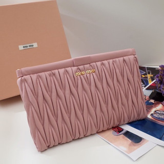 MiuMiu 2019 Women Clutch Bag,28cm - 미우미우 2019 여성용 클러치백,MIUB0082 , 28cm,핑크