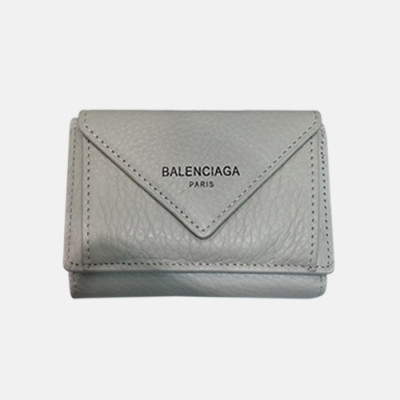 Balenciaga 2019 Leather Wallet - 발렌시아가 2019 레더 남여공용 월릿 BGW0017.화이트