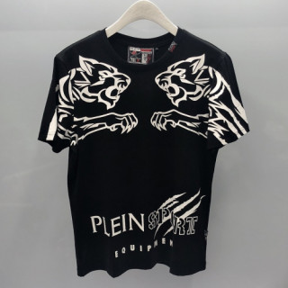 Philipp Plein 2019  Mens Logo Cotton Short Sleeved Tshirt - 필립플레인 남성 로고 코튼 반팔티 Phi0053x.Size(m - 3xl).블랙