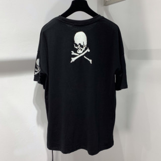 Mastermind Japan 2019 Mens Cruz Skull Cotton Short Sleeved Tshirt - 마스터마인드재팬 남성 크루즈 스컬 코튼 반팔티 Mas0025x.Size(s - xl).블랙