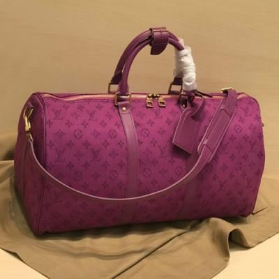 Louis Vuitton 2019 Denim Monogram Bag,50cm - 루이비통 2019 데님 모노그램 남여공용 여행가방,M44645,LOUB1438 ,50 cm,퍼플