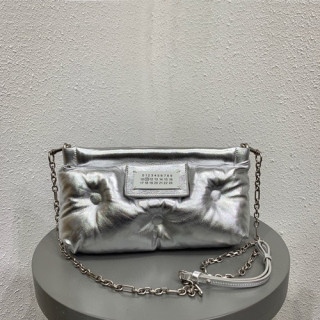 Maison Margiela 2019 Glam Slam Leather Small Chain Shoulder Bag / Clutch Bag,29cm - 메종 마르지엘라 2019 글램 슬램 레더 스몰 체인 숄더백 / 클러치백,MMB0016,29cm,실버
