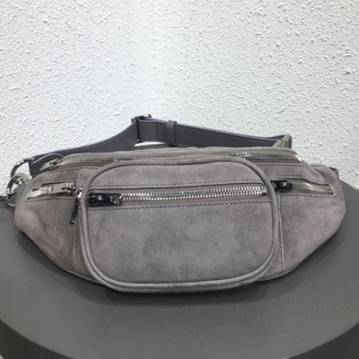Alexander Wang 2019 Leather Large Belt Bag,33cm - 알렉산더왕 2019 레더 남여공용 라지 벨트백 AWB0012,33cm,그레이