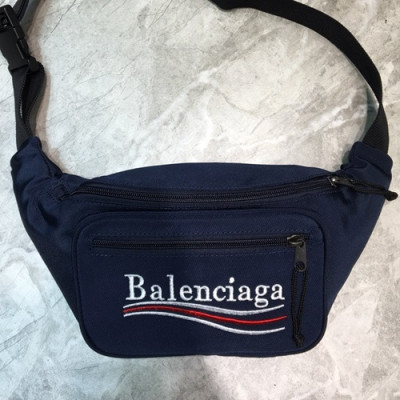 Balenciaga 2019 Canvas Hip Sack,31CM - 발렌시아가 2019 캔버스 남여공용 힙색,BGB0355,31CM,네이비