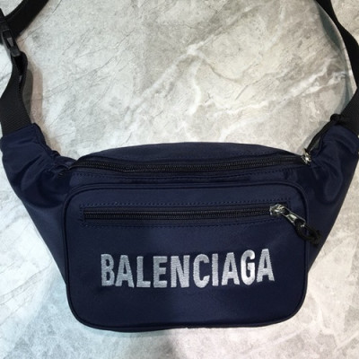 Balenciaga 2019 Canvas Hip Sack,31CM - 발렌시아가 2019 캔버스 남여공용 힙색,BGB0356,31CM,네이비