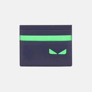 Fendi 2019 Leather Card Purse - 펜디 2019 남여공용 레더 카드 퍼스 FENW0083.Size(10.5cm).블루