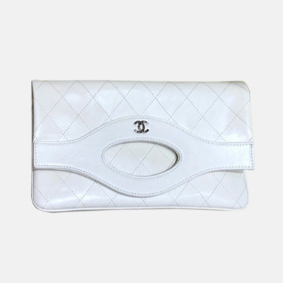 Chanel 2019 Women Clutch Bag ,25.5CM - 샤넬 2019 여성용 클러치백,CHAB0833,25.5CM,화이트