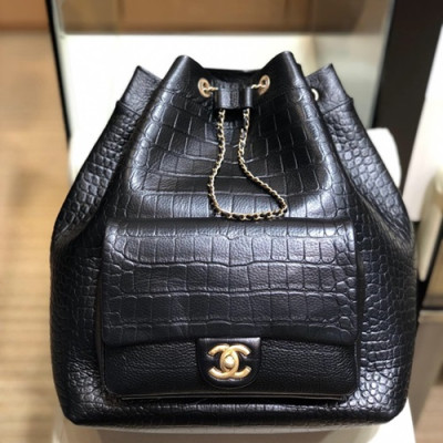 Chanel 2019 Leather Women Back Pack ,33CM - 샤넬 2019 레더 여성용 백팩,CHAB0843,33CM,블랙