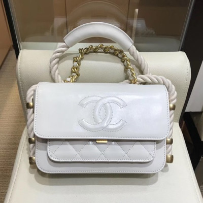Chanel 2019 Leather  Women Shoulder  Bag,22CM - 샤넬 2019 레더 여성용 숄더백,CHAB0950,22CM,화이트