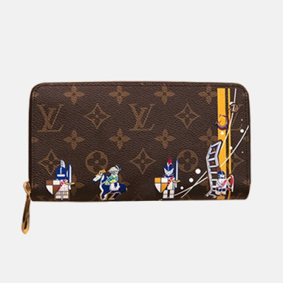 Louis Vuitton 2019 Monogram Zip Wallet M60017 - 루이비통 2019 모노그램 남여공용 지퍼 장지갑  LOUW0191.Size(18.5CM).브라운