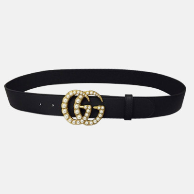 Gucci 2019 Ladies Leather Belt - 구찌 2019 여성용 레더 벨트 GUBT0031.Size(4.0cm).블랙