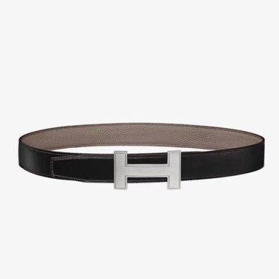 Hermes 2019 Mm/Wm Reversible Leather Belt - 에르메스 2019 남여공용 리버시블 레더 벨트 HERBT0037.Size(3.2cm).카키브라운