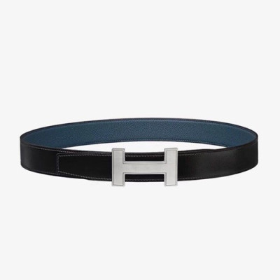 Hermes 2019 Mm/Wm Reversible Leather Belt - 에르메스 2019 남여공용 리버시블 레더 벨트 HERBT0038.Size(3.2cm).블루
