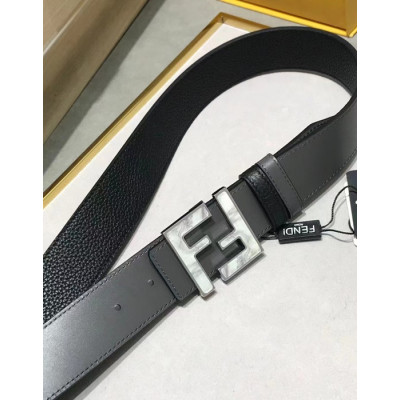 Fendi 2022 Mm/Wm Reversible Leather Bellt - 펜디 2022 남여공용 리버시블 레더 벨트 FENBT0001.Size(3.8cm)블랙