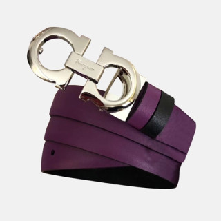 Salvatore Ferragamo 2019 Ladies Reversible Leather Belt - 살바토레 페라가모 2019 여성용 리버시블 레더 벨트 FERB0015.Size(2.5cm).퍼플
