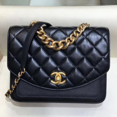 Chanel 2019 Flap Shoulder Bag,22CM - 샤넬 2019 플랩 숄더백,CHAB0977,22CM,블랙
