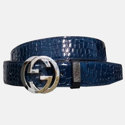 Gucci 2019 Mm/Wm Leather Belt - 구찌 2019 남여공용 레더 벨트 GUBT0056.Size(3.5cm),블루